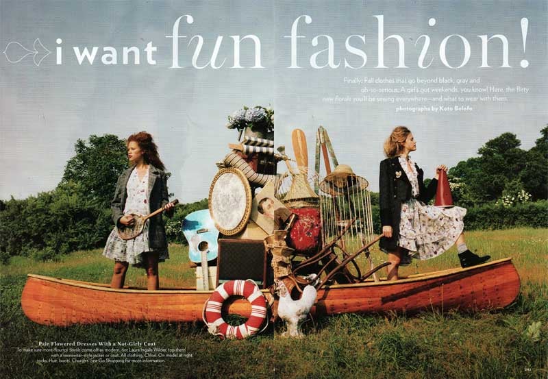 September Glamour Actually Makes Fashion Fun — And Freckled