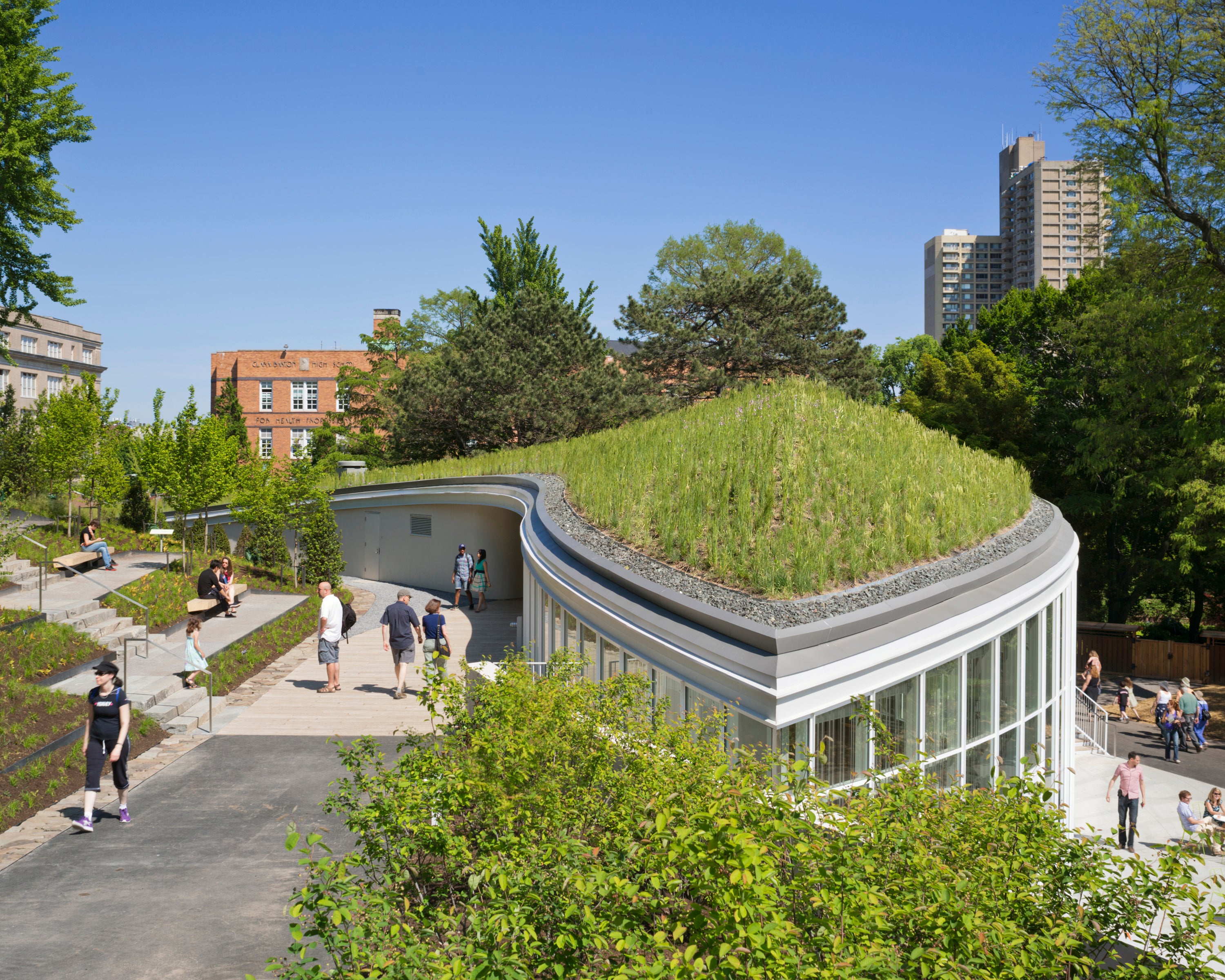 Бруклинский Ботанический сад центр для посетителей