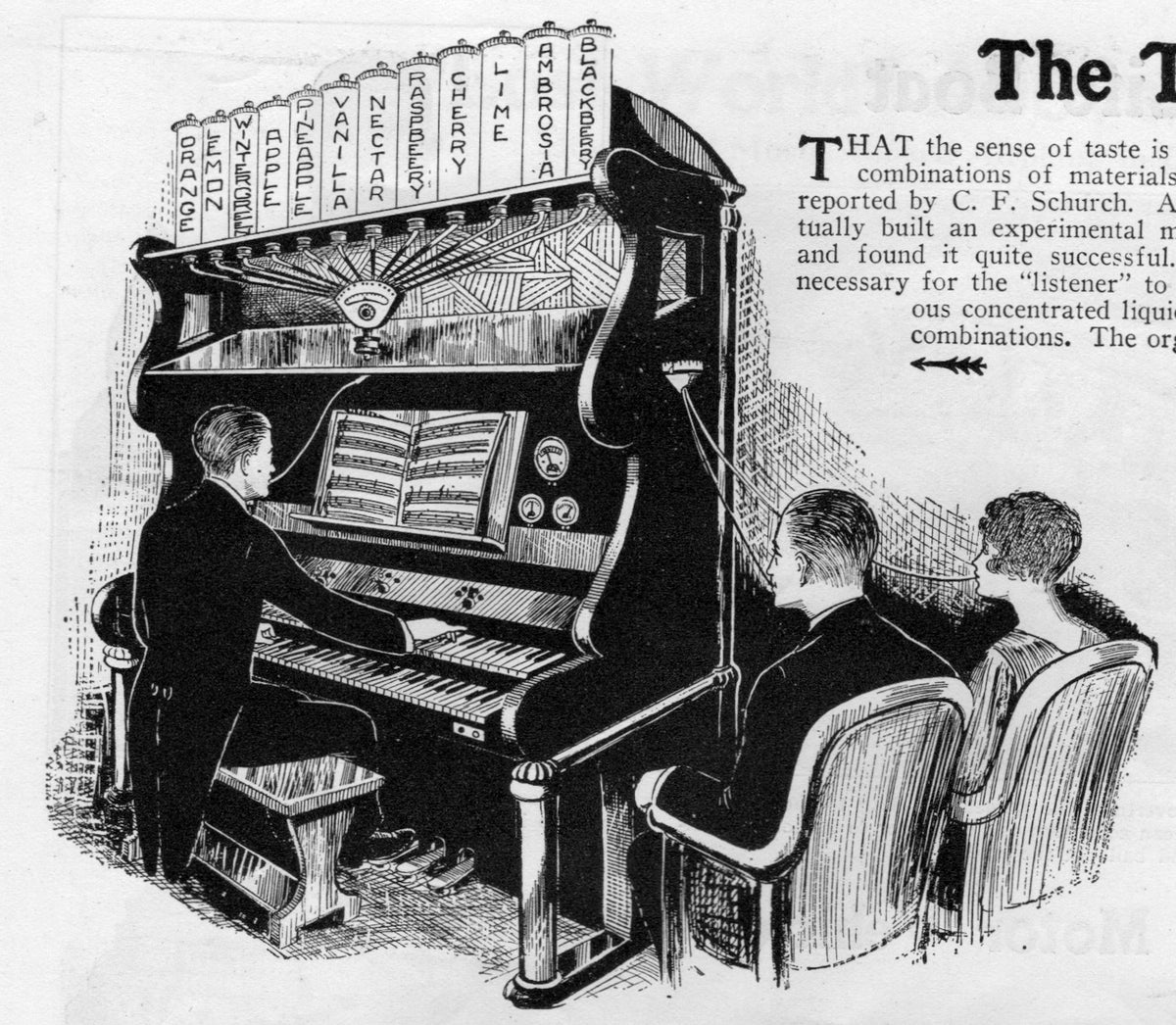 This 1920s &#39;Taste Organ&#39; Was Like a Symphony For Your Mouth