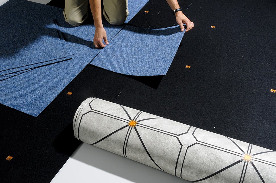 Electronic Floor Sensors Turn Whole Rooms Into Immersive Touchscreens