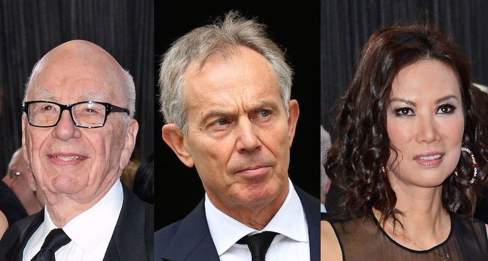 Rupert Murdoch Gave Tony Blair $100,000, Then Blair Fucked His Wife