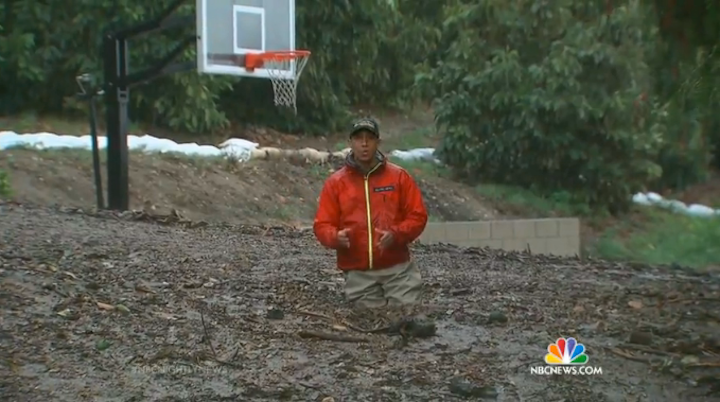 NBC News Reporter Gets His Dumb Ass Stuck in a Mudslide