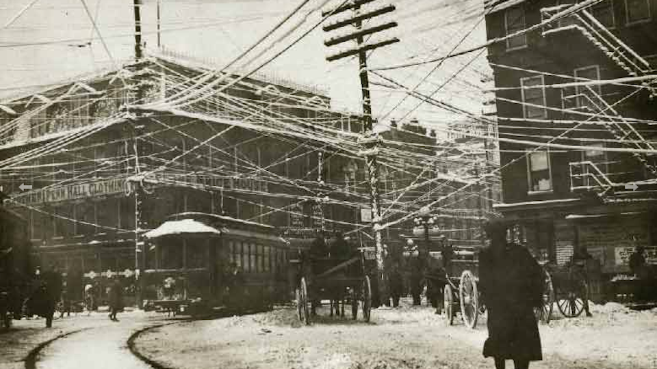 19th Century New York Was Covered in an Insane Web of Telephone Wires