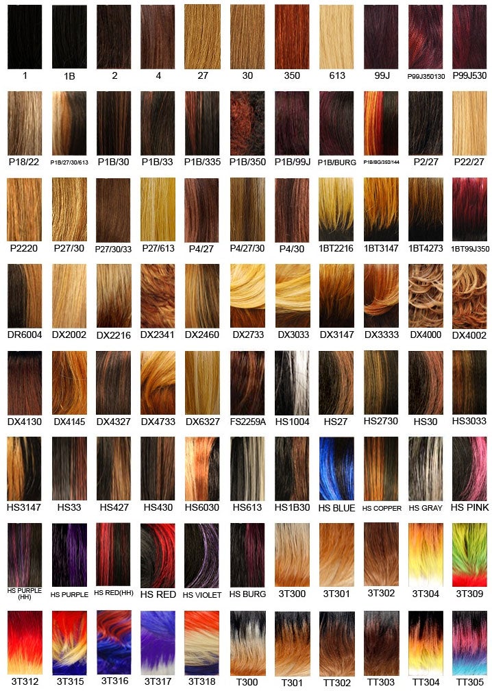 Boss Wig Color Chart