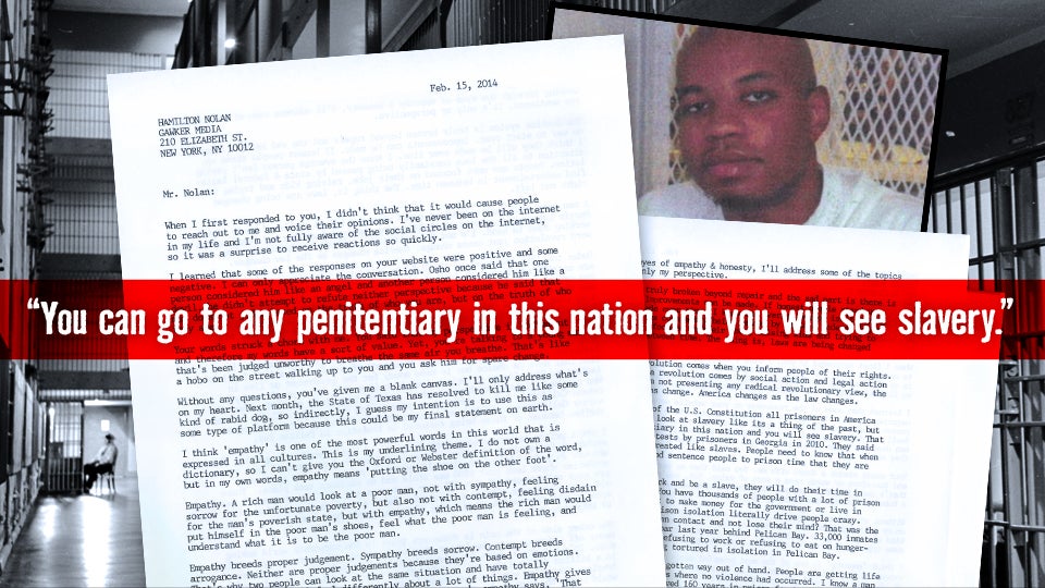 A Letter From Ray Jasper, Who Is About to Be Executed