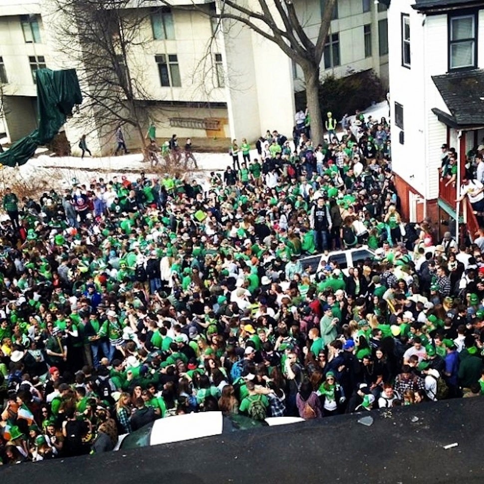 Drunken Unruliness Led to 73 Arrests at Amherst St. Paddy&#39;s Day Party