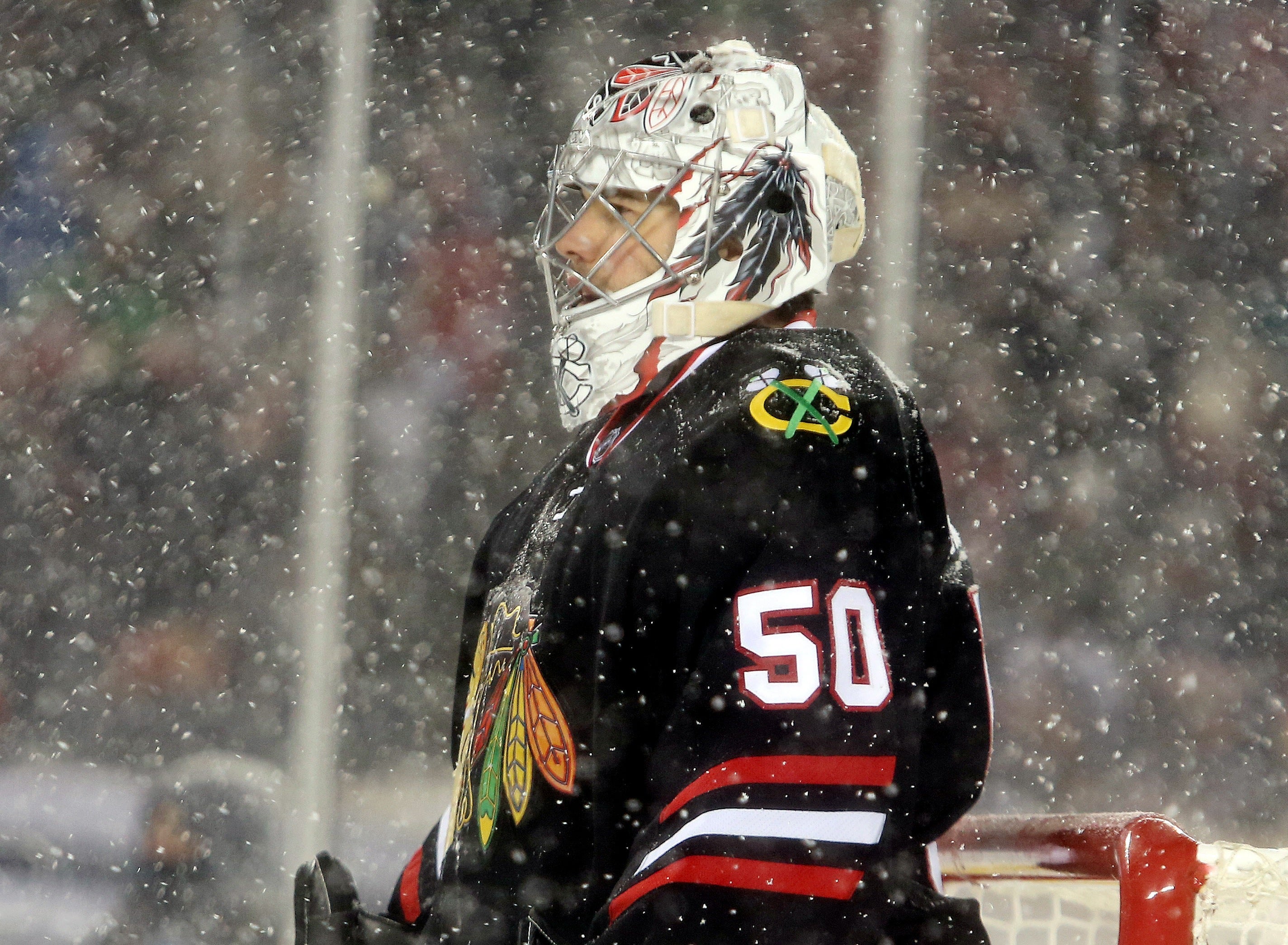 Now Corey Crawford&#39;s Pads Are Missing