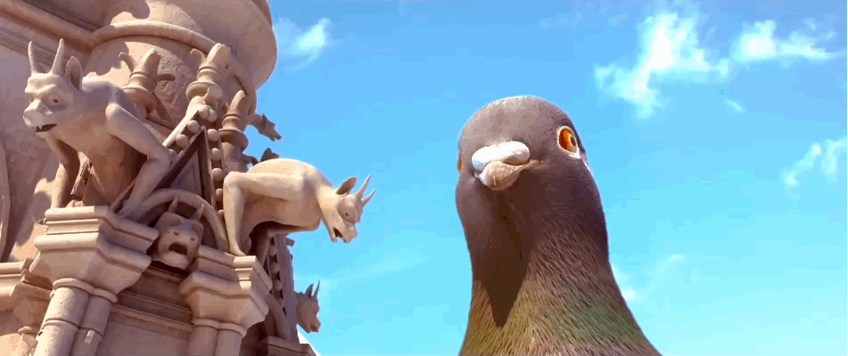 What kind of kaiju would attack Paris? How about a giant pigeon?