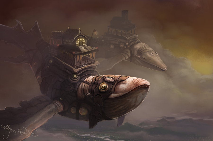 Take A Ride on a Steampunk Whale