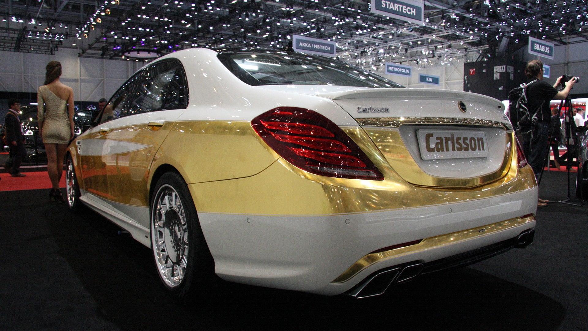 This Mercedes S-Class Was Painted With 1,000 Sheets Of Gold Leaf