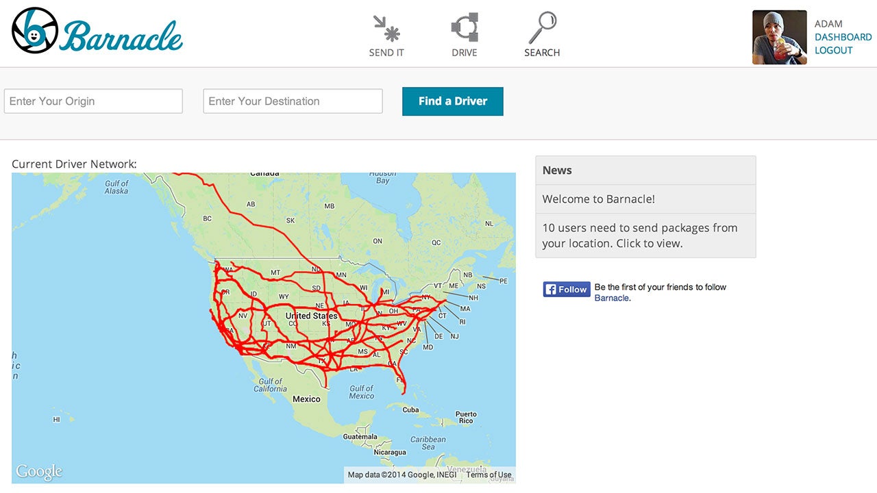 Barnacle Ships Your Packages Through Regular People to Save You Money