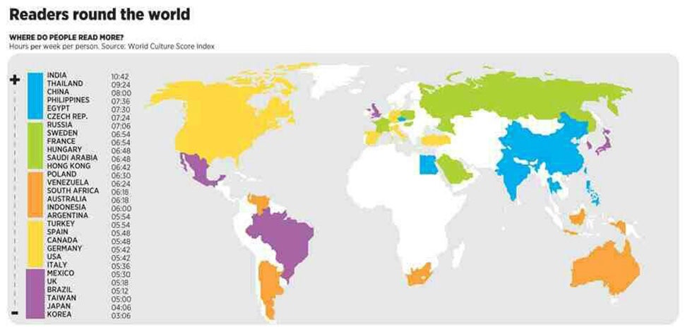 America Doesn&#39;t Read Much, Says Map