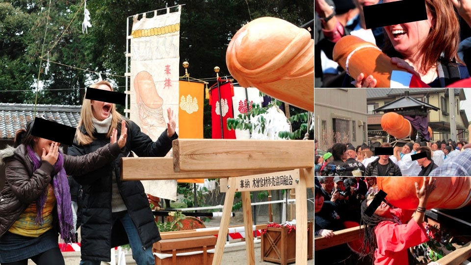 Foreigners Come for the Giant Wooden Dick