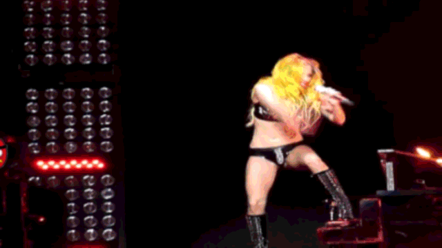 Lady Gaga's Flaming Piano Dive Was No Accident