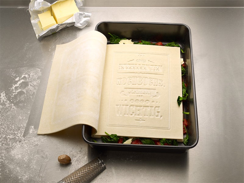 This the First Cookbook That You Can Actually Cook—Into a Yummy Lasagna!