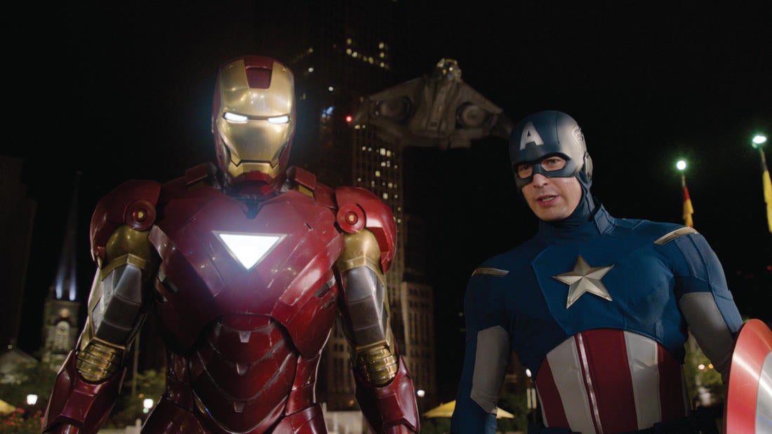 43 Avengers stills explode with lasers, jets, and latex