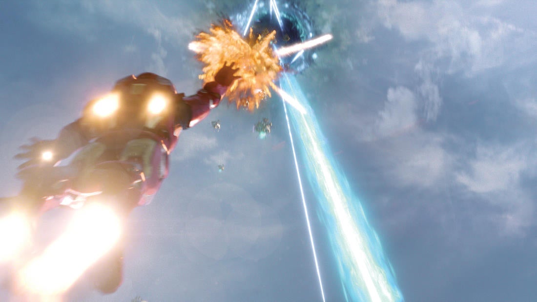 43 Avengers stills explode with lasers, jets, and latex