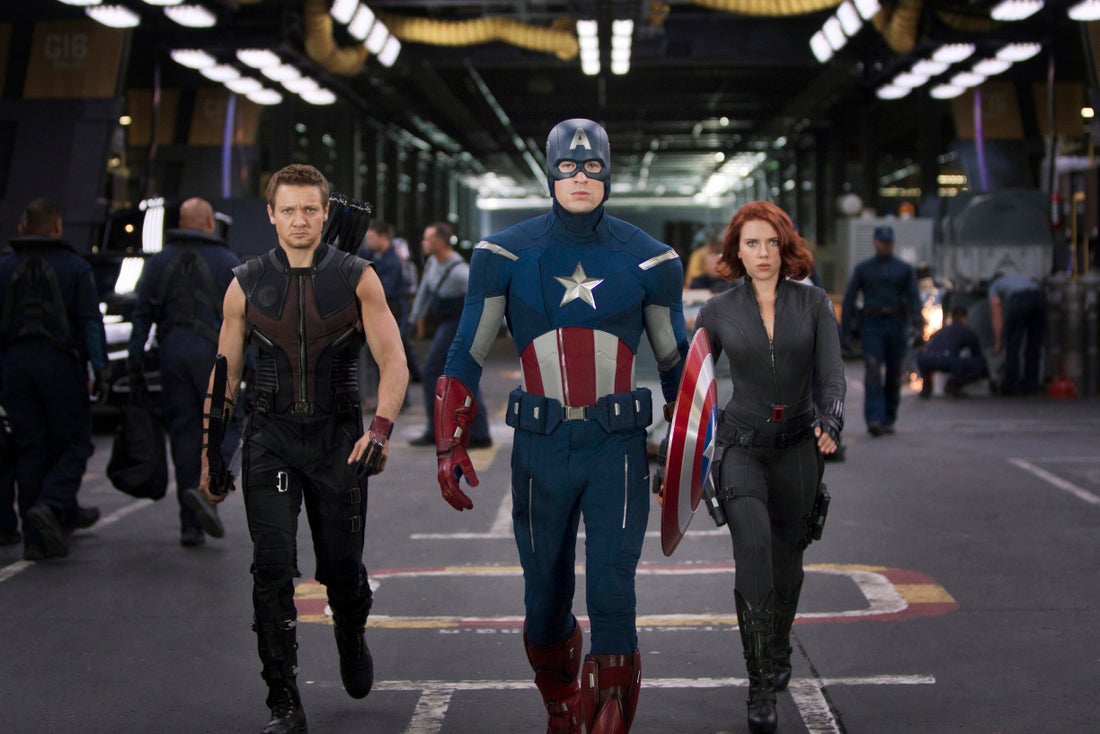 43 Avengers stills explode with lasers, jets, and latex