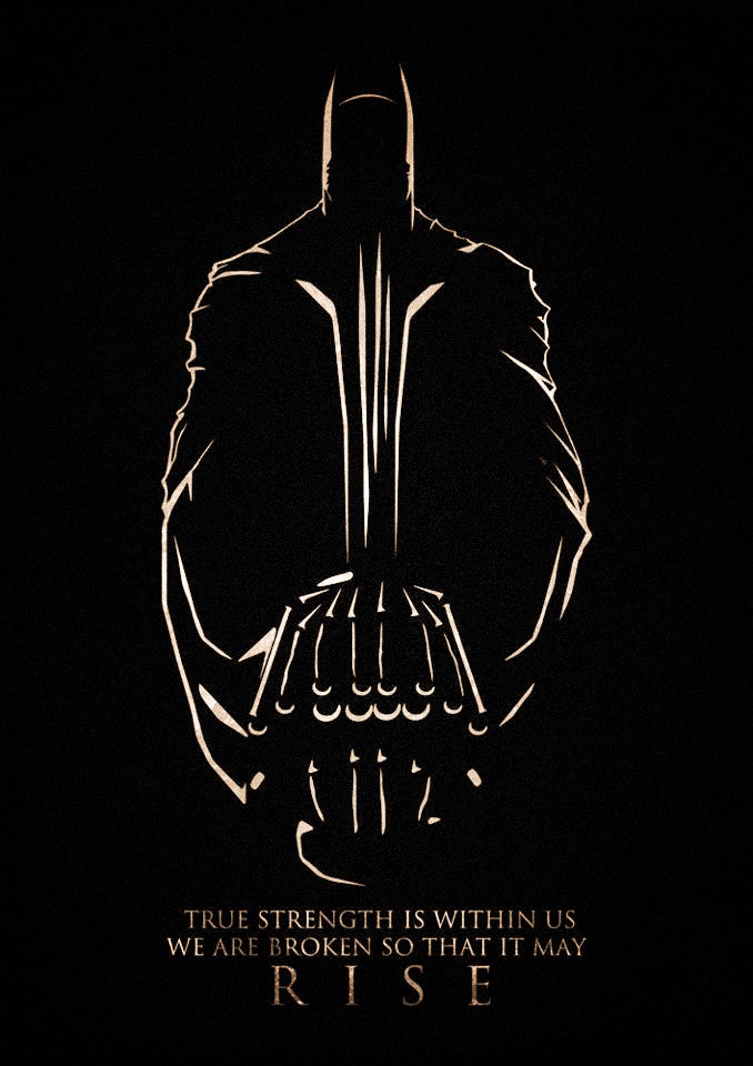 Dark Knight Rises fan art will be the instrument of your jubilation