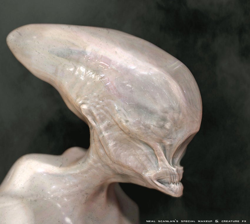 Prometheus concept art puts us face-to-sucker with the movie's creatures