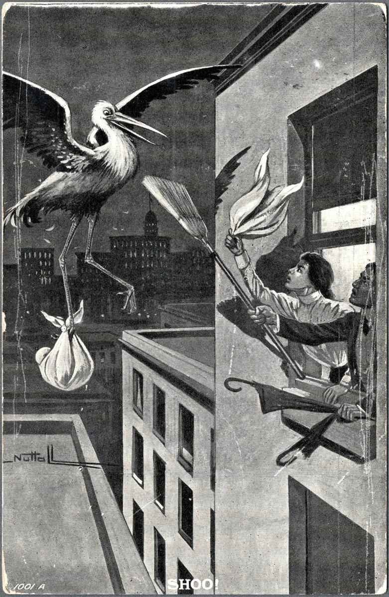 These vintage postcards would nowadays pass for threats by mail