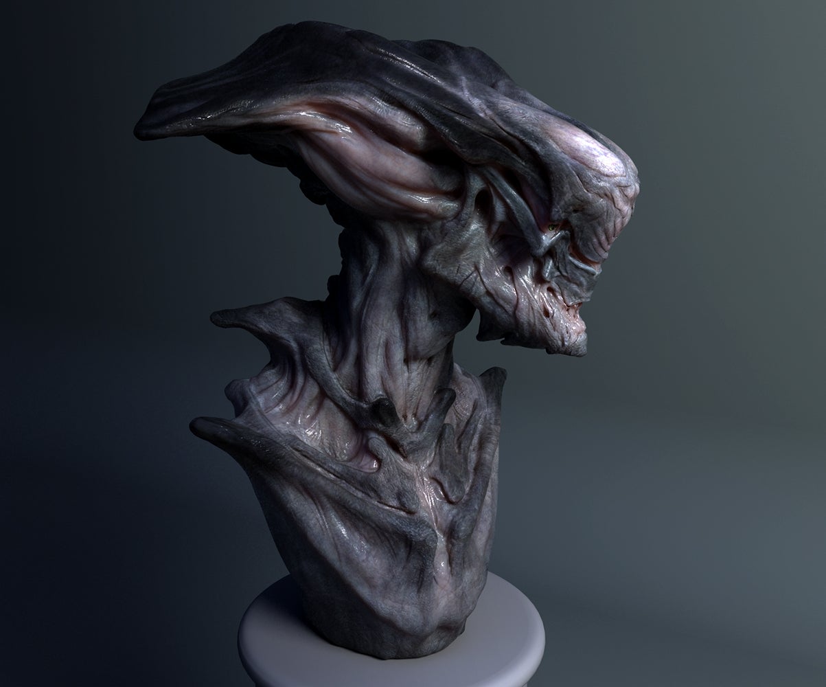A StarCraft II Marine Won't Shoot Monsters This Pretty