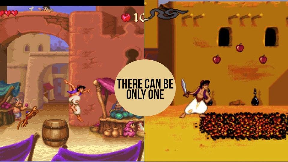Let's Settle This Once and For All: Genesis Aladdin or Super NES Aladdin?