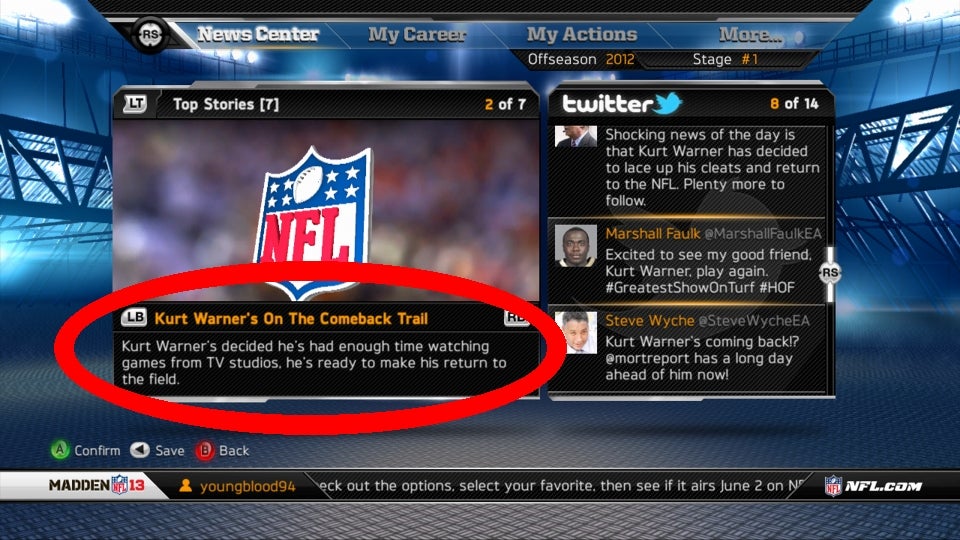 The Curious Case of One All-Time Great in Madden's "Connected Careers"