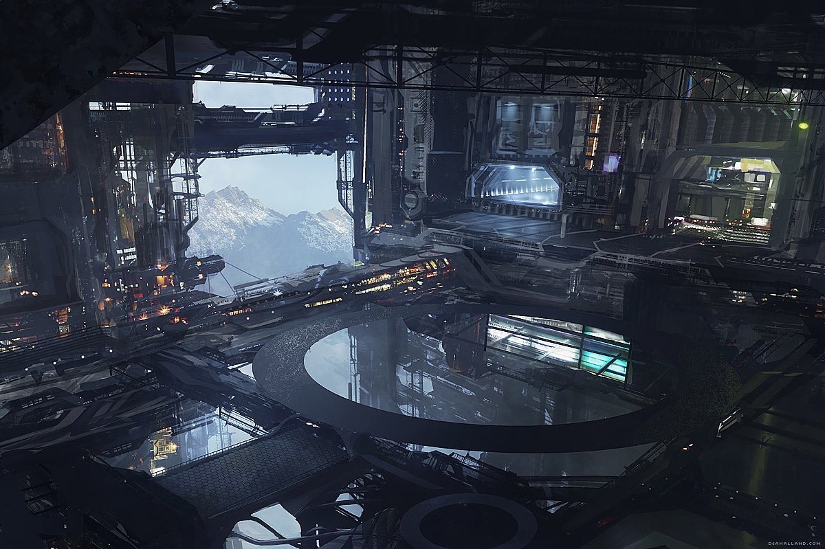 Nazi Explosions Meet Beautiful Landscape Paintings in This Video Game Concept Art