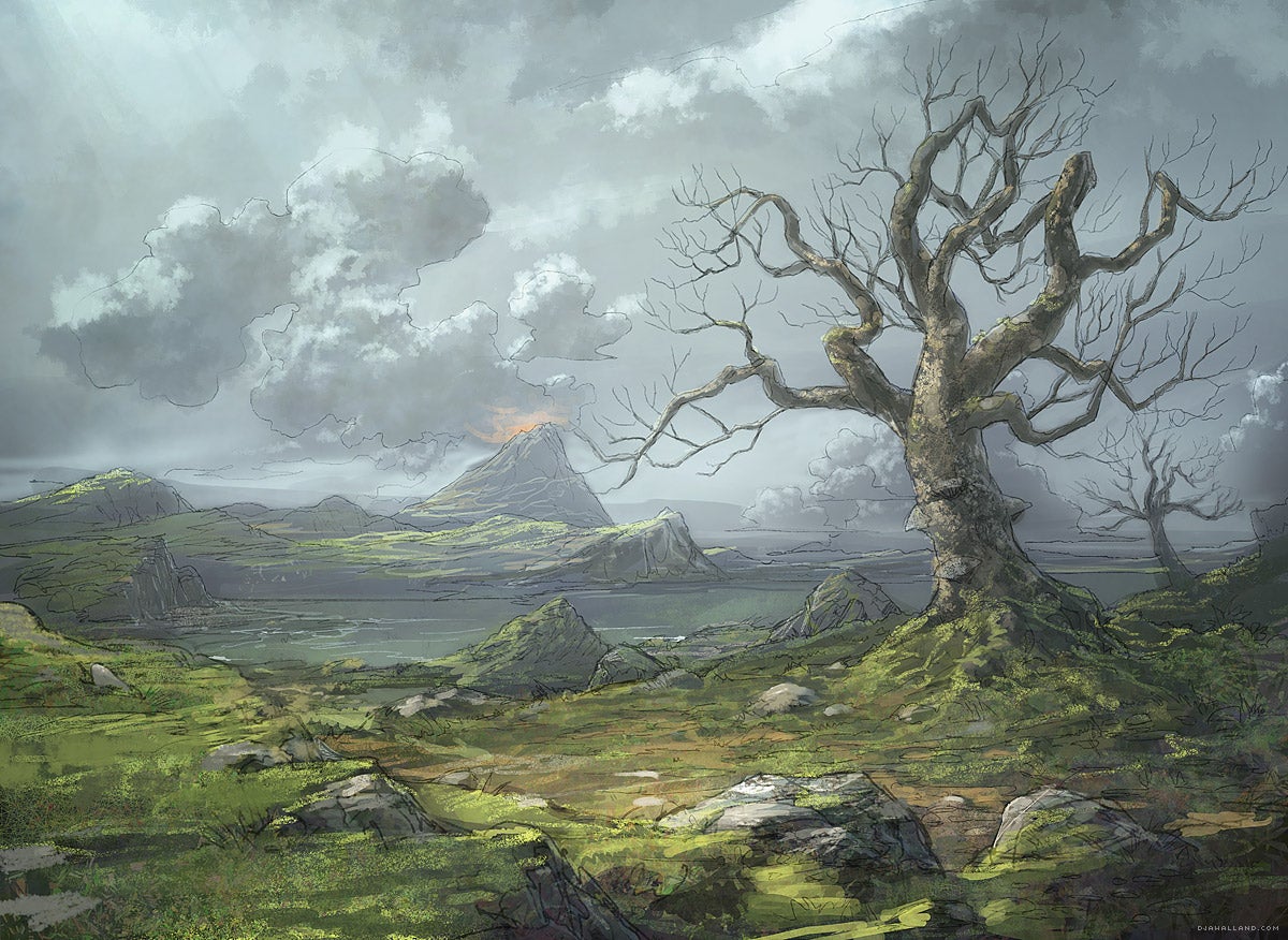 Nazi Explosions Meet Beautiful Landscape Paintings in This Video Game Concept Art