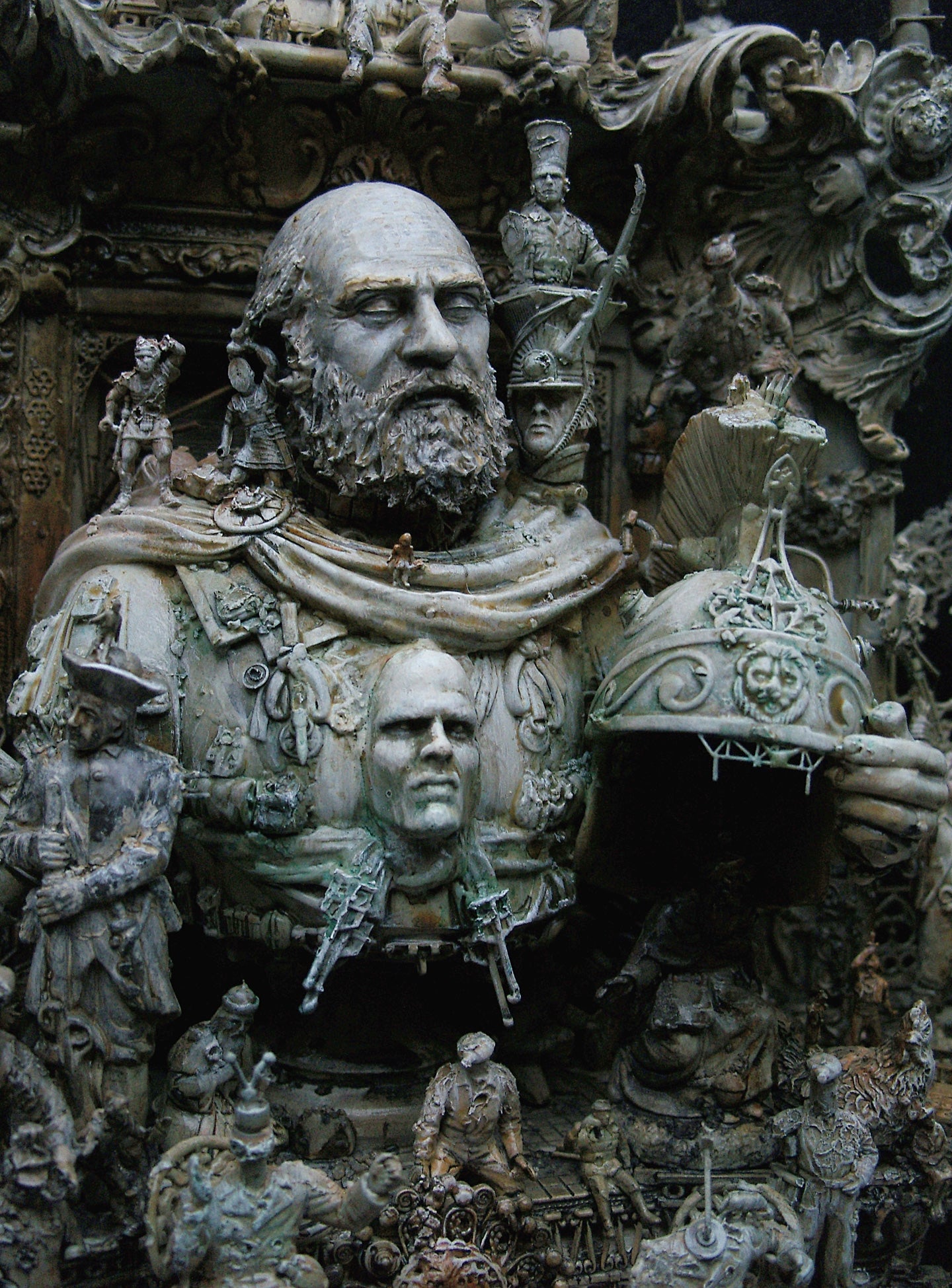 Kris Kuksi's Beautiful Art is Made From the Bones of Dead Model Kits