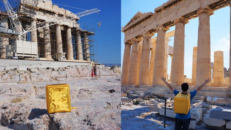 Anime Super Fan Carries Swag All The Way to Greece