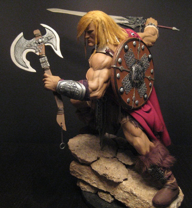 Artist builds beautiful He-Man sculpture with biceps the size of honey baked hams