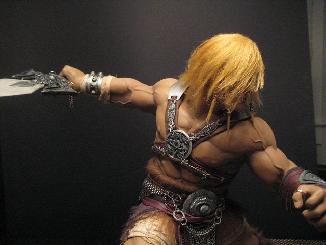 Artist builds beautiful He-Man sculpture with biceps the size of honey baked hams