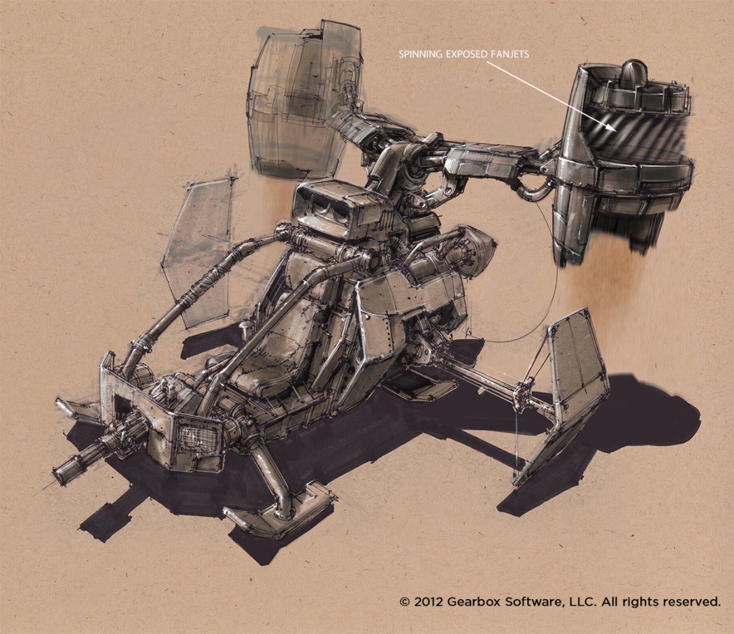 Some of The Concept Art Behind Borderlands 2