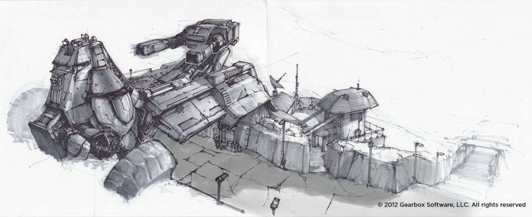 Some of The Concept Art Behind Borderlands 2