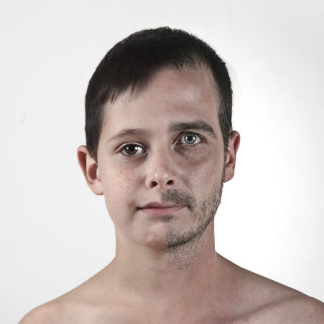 Mutant family portraits combine fathers and daughters into a single body