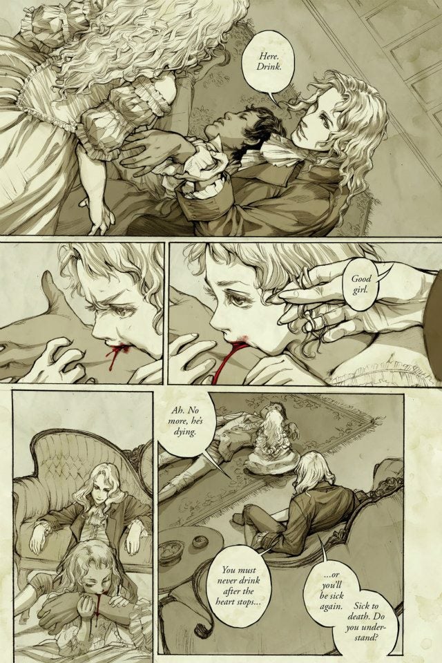 First Glimpse of the Graphic Novel that Retells Interview With a Vampire from Claudia's POV