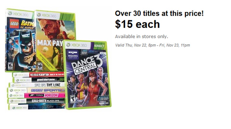 Black Friday at Walmart: Dishonored, XCOM for $25, Assassin's Creed III for $39, and More