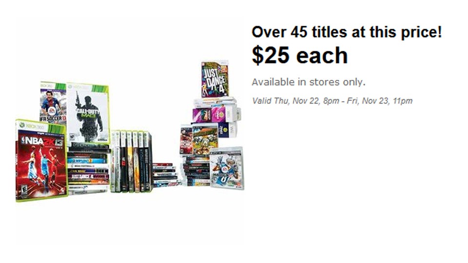 Black Friday at Walmart: Dishonored, XCOM for $25, Assassin's Creed III for $39, and More