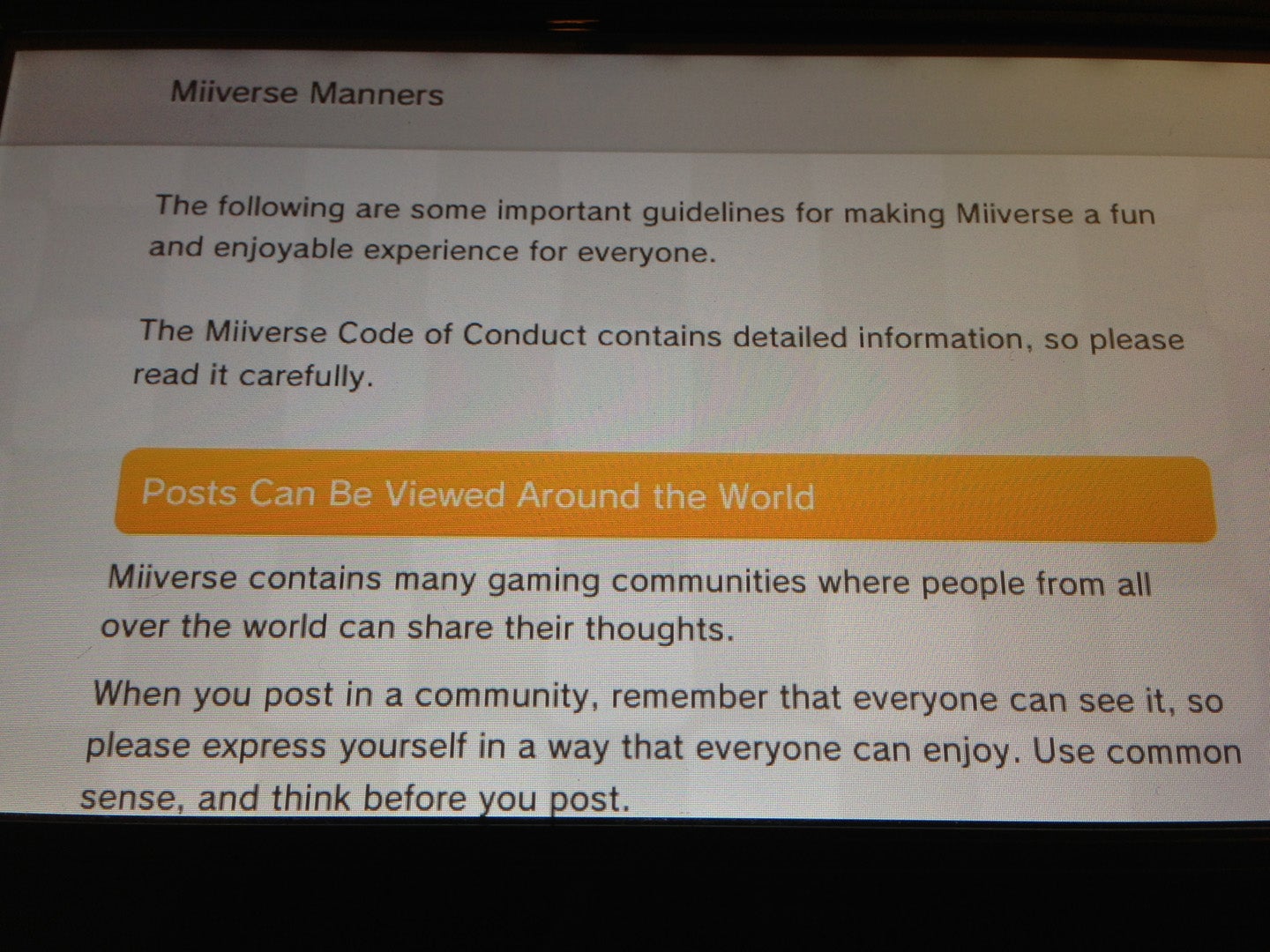 Nintendo's Miiverse Dreams of a Civilized, Spoiler-Free Online Community