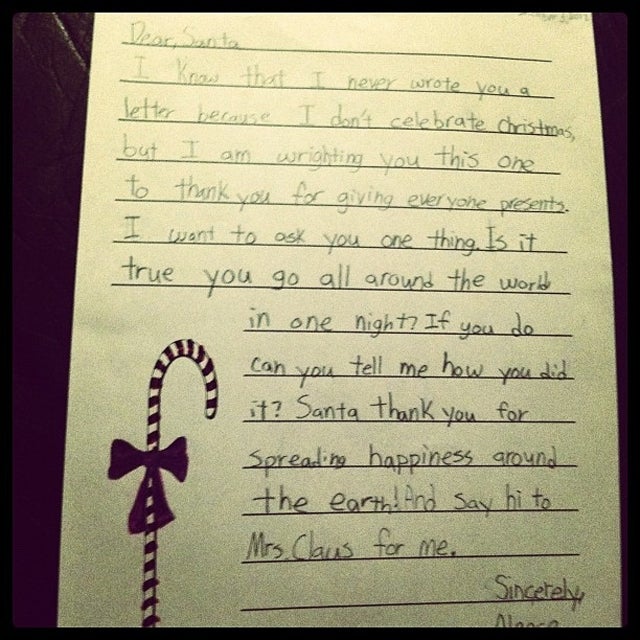 Muslim 4th-Grader Sends Cutest-Ever Letter to Santa