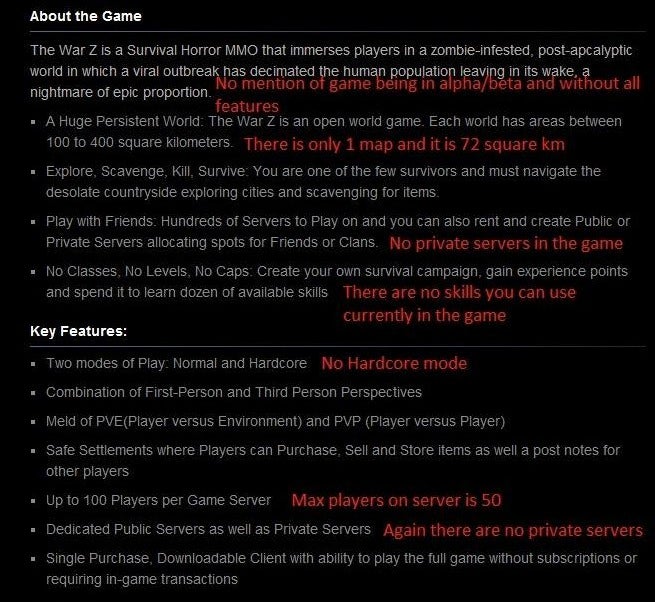 Fans Rage Over War Z's Misleading Steam Description, But Devs Say '93% Of Our Customers Like The Game'