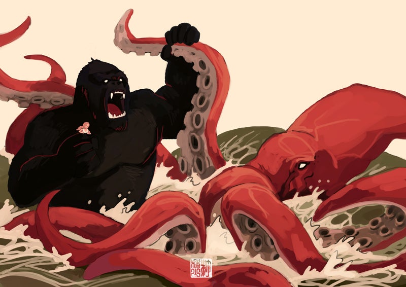K is for King Kong vs. Kraken: A Monstrous Alphabet