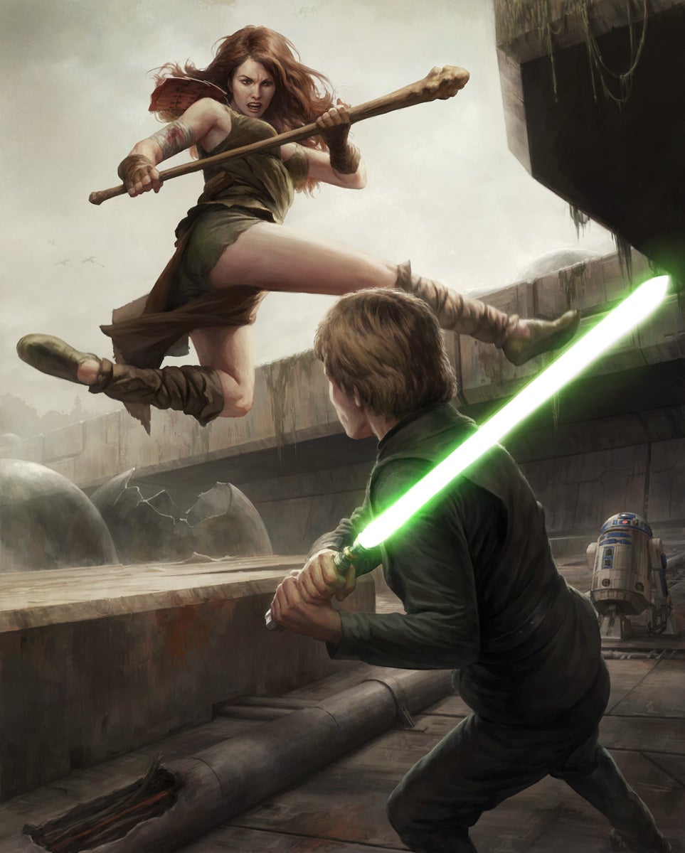Do not underestimate the awesome power of this Star Wars art