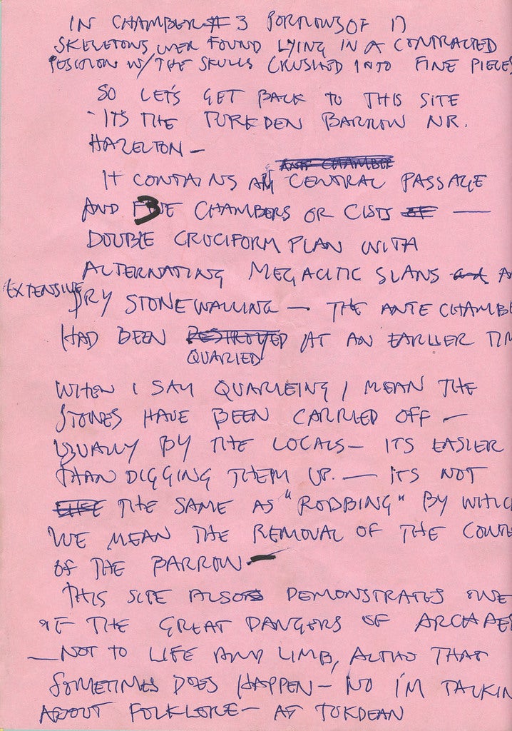 Read Harrison Ford's original script notes from Raiders of the Lost Ark