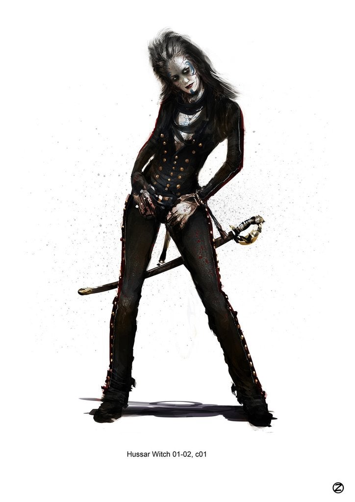 The grotesque witch concept art from Hansel & Gretel will probably turn you on