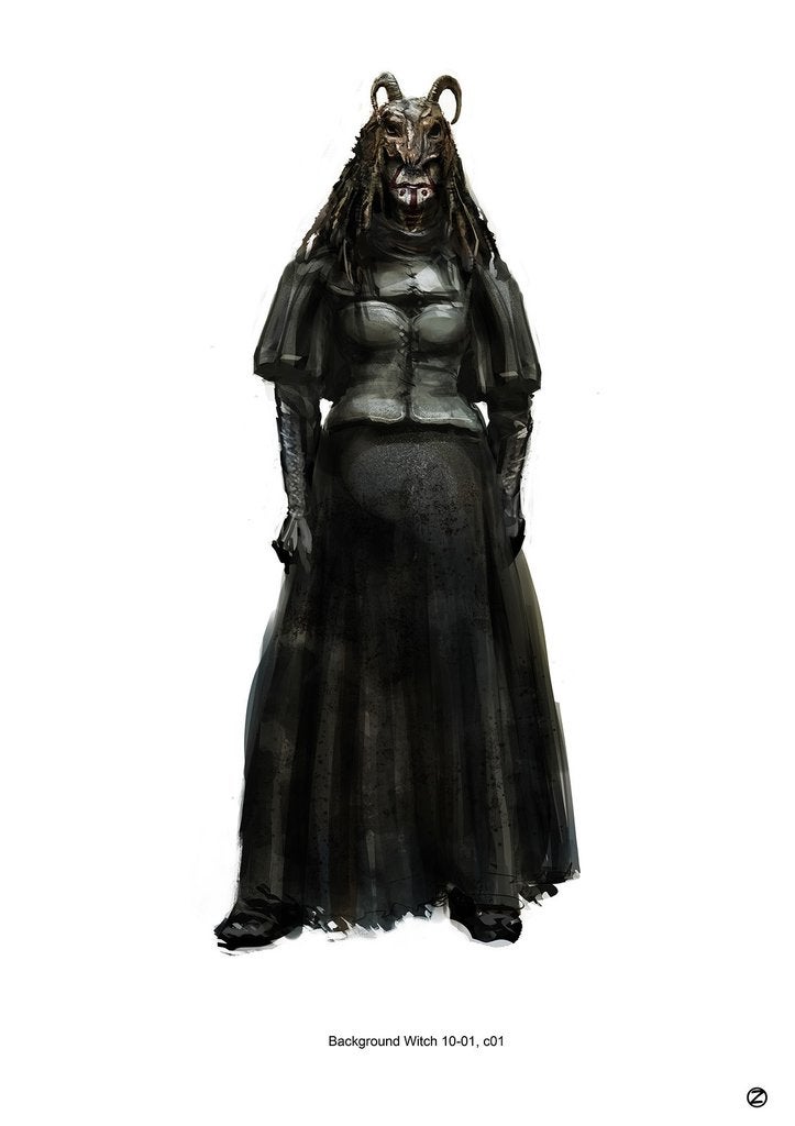 The grotesque witch concept art from Hansel & Gretel will probably turn you on