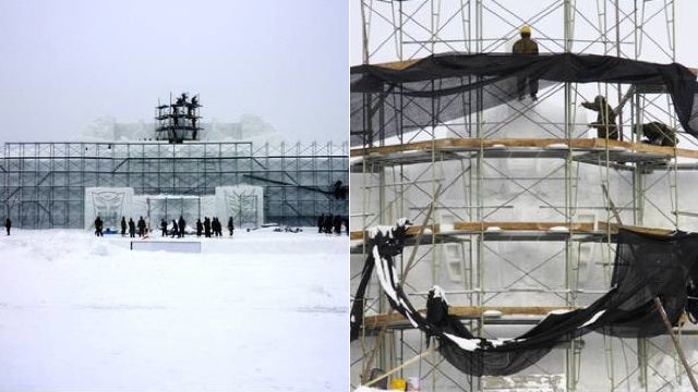 This Enormous Transformers Snow Sculpture Will Blow Your Mind