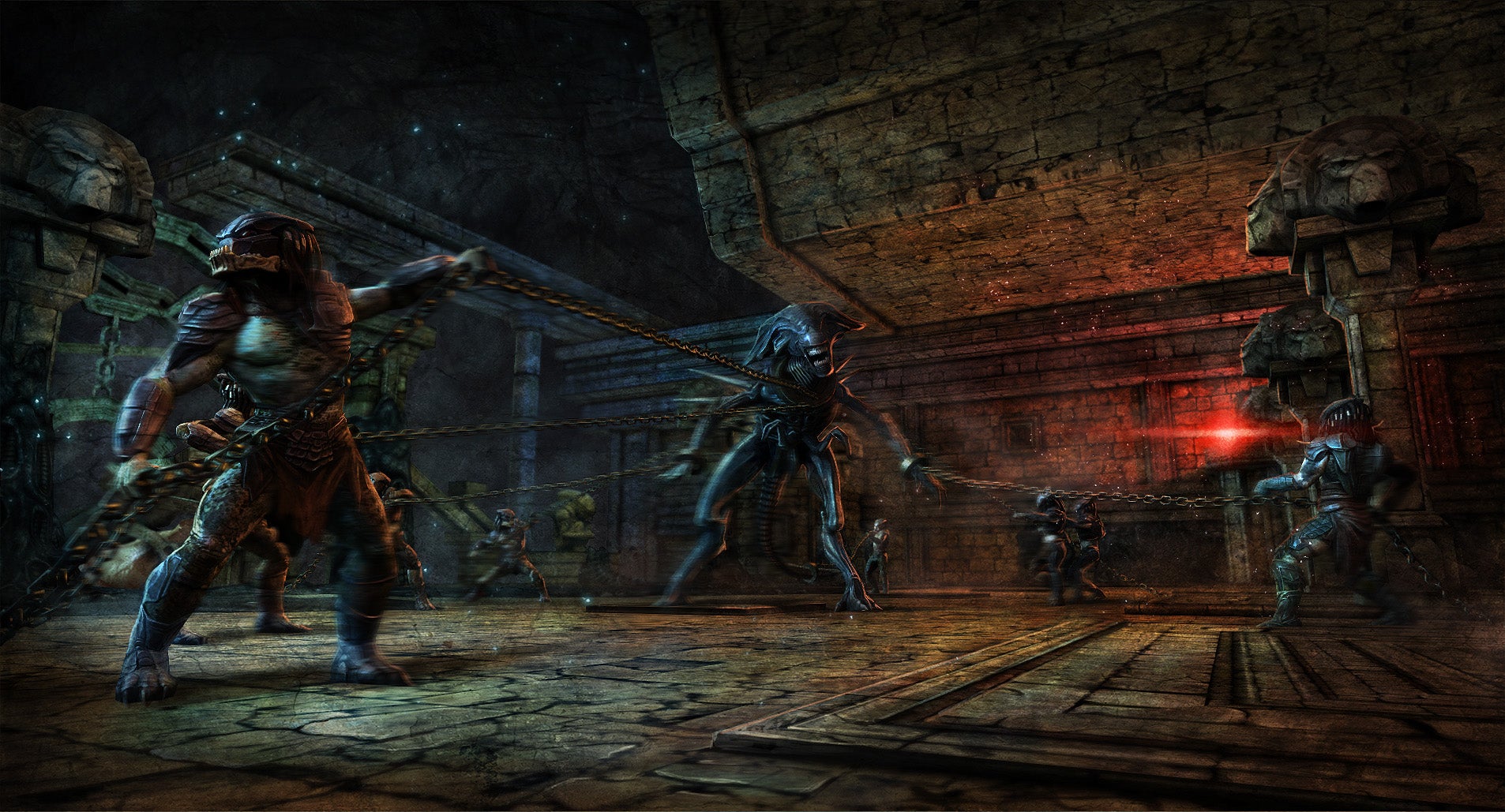 Exclusive Alien vs. Predator concept art shows what a Predator victory party looks like